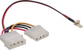 Ventilatora adaptera kabelis InLine 3pin uz
