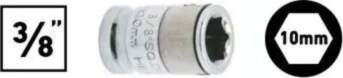 Adapteris bitēm 3/8" uz 10 mm