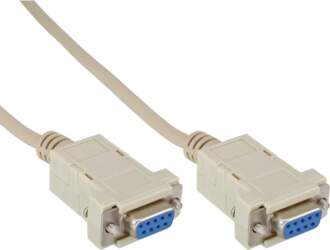 InLine null modem kabelis DB9 female