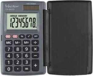 Kompakts kabatas kalkulators VECTOR KAV CH-862D