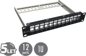 Patch panel SOLARIX 10" 12 portu