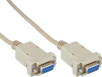 InLine null modem kabelis DB9 female