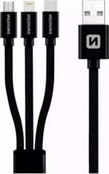 Kabelis 3in1 USB-C / Lightning /