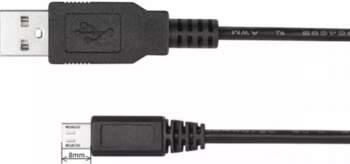 Kabelis USB A uz microUSB B