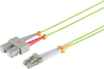 LWL-Duplex Patchkabel LC/SC 50/125µ OM5 S/CONN