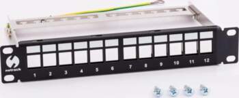 Patch panel 10" NETRACK 12x keystone