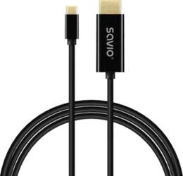 USB-C kabelis SAVIO CL-191 2 m