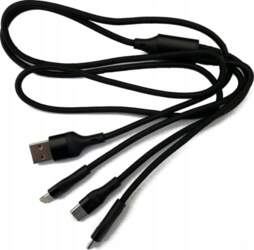 USB uz USB-C un microUSB kabelis