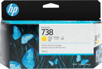 HP 738 130 ml dzeltena tintes