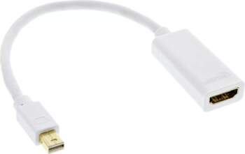 InLine Mini DisplayPort HDMI adapteris ar