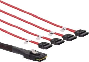 InLine Mini SAS SFF-8087 uz 4x