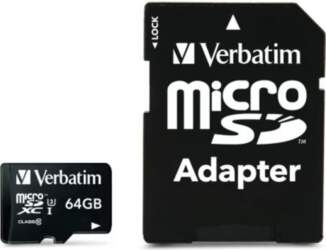 MicroSDXC Verbatim Pro 64GB UHS Class
