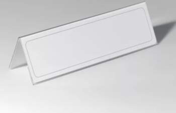 Nemetāliska nosaukuma plāksne Durable 8053-19 Caurspīdīga