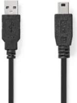 USB A uz Mini-USB B kabelis