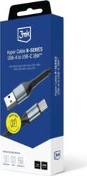 USB-A uz USB-C kabelis 3MK Hyper