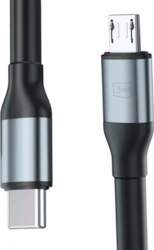 USB kabelis 3MK USB-C uz microUSB