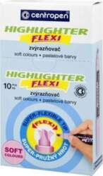 Markeris CENTROPEN FLEXI SOFT 8542 pasteļdzeltena