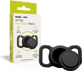 Mobile Origin AirTag Pet Collar, melns