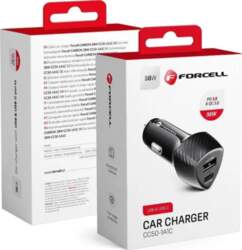 Auto lādētājs FORCELL FORCELL CARBON Type-C
