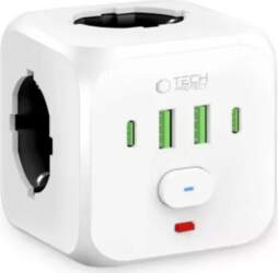 Barošanas adapteris Tech‑Protect PCL3X4 ar 2×