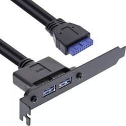 InLine Slotskrubis ar 2x USB 3