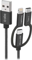 USB kabelis SBS Mobile TECABLEUSBIP531BW —
