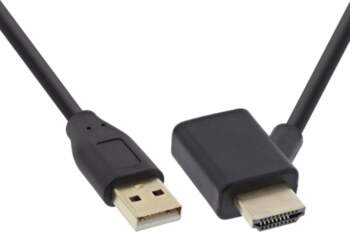 InLine HDMI adapteris M/F ar USB-A