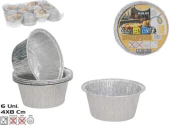 KITCHEN&GO alumīnija cepšanas formas, 6 gab