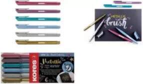 Marķieru komplekts KORES Metallic Style —