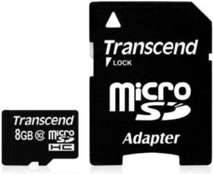 MicroSDHC Transcend 8GB Class 10 ar