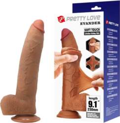 Pretty Love Evander elastīgs reālistisks dildozs