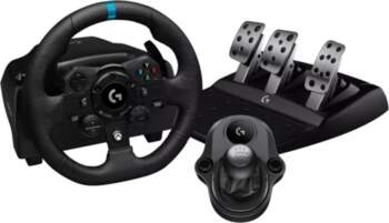 Stūre + Pedāļi + Joistiks Logitech