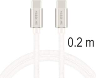Swissten Textile USB-C uz USB-C datu
