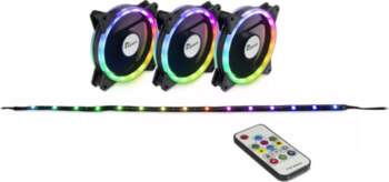 Ventilators Inter-Tech RS-04 RGB Datora korpuss