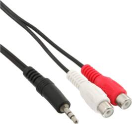 InLine audio kabelis 2x RCA female