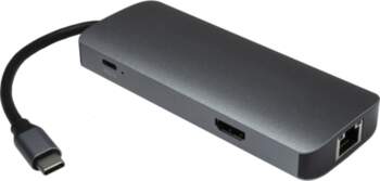 USB-C daudzfunkcionāls hubs INTER-TECH H-428 —