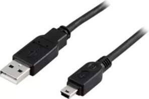 USB kabelis A/Mini B Deltaco USB