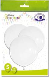GLOBOLANDIA balons, balts, 45 cm, 5