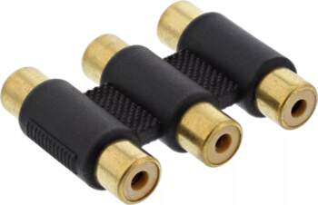InLine audio adapteris 3x RCA female