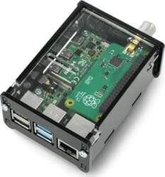 Korpuss Raspberry Pi 4B ar TV