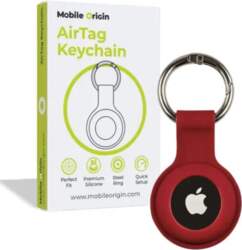 Mobile Origin AirTag KeyChain sarkans futrālis