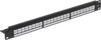 Patch panel 19" 1U 24x RJ45
