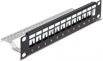 Patch panel DeLOCK 66874 1U Melns