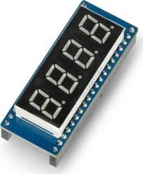 Segmentu displejs 4×8 segmenti, Waveshare, sarkans