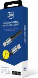 USB-C uz USB-C kabelis 3MK Hyper