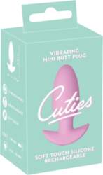 Anālā dībele Cuties Vibrating Plug Rose
