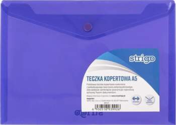 Konvertmapīte Strigo A5 horizontāla violeta PP