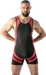 LOCKER GEAR Open Access Singlet Red