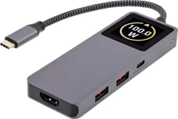 Saskarnes hubs USB-C InLine 35392D USB