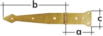 Vārtu eņģe DOMAX 30 cm, 0